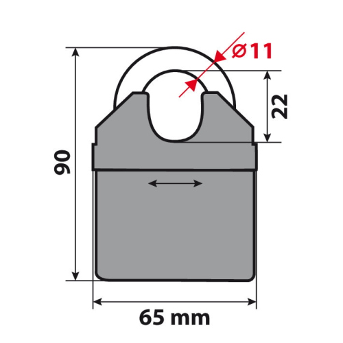 C-Lock 200, catena antifurto - 200 cm