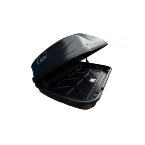 BOX BAULE DA TETTO PORTAPACCHI NERO OPACO GEV E9017 EASY BLACK 320 LITRI