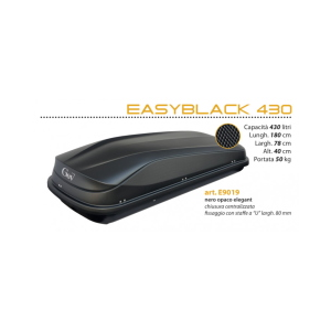 Box da tetto Easyblack 430 Nero Opaco