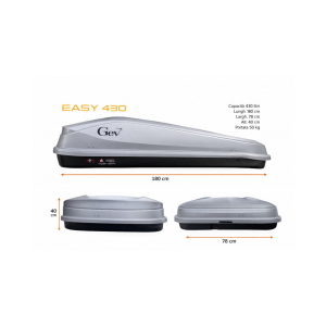 Box da tetto Easy 430 Grigio