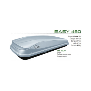 Box da tetto Easy 480 Grigio