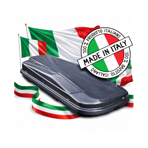 Box da tetto X-Treme 600 Dual-side Grigio Scuro Antracite