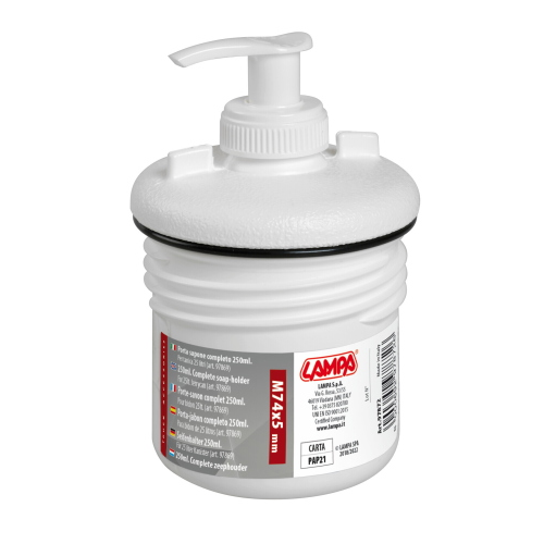 Dispenser porta sapone, per tanica 25 L - 250 ml