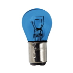 12V Blue Dyed Glass, Lampada 2 filamenti - (P21/5W) - 21/5W - BAY15d - 2 pz  - D