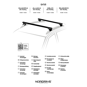 Alumia In-Rail, set completo barre portatutto in alluminio - S - Evos IA