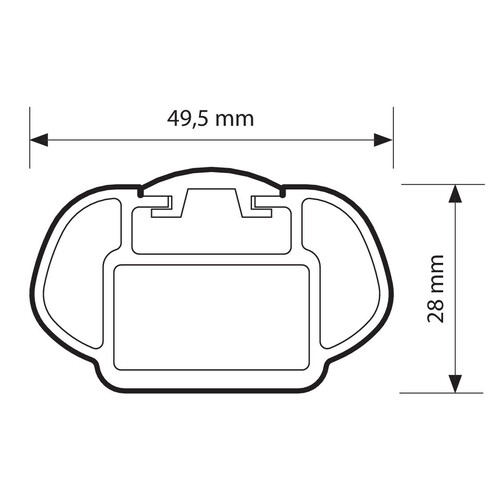 Alumia In-Rail, set completo barre portatutto in alluminio - L - Evos IA