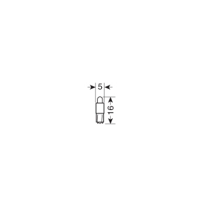 12V Kit Lampade cruscotto 1 Led - (T3) - W2x4,6d - 5 pz  - D/Blister - Bianco