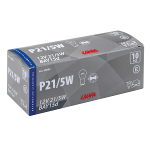 12V Lampada 2 filamenti - P21/5W - 21/5W - BAY15d - 10 pz  - Scatola