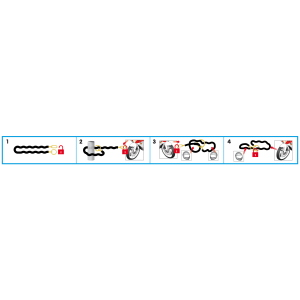 90632 C-Lock 150R, catena antifurto - 150 cm