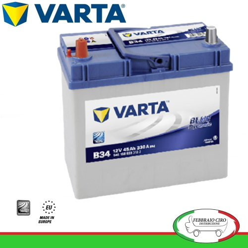 Batteria Avviamento Batteria Varta 45Ah 12V Blue Dynamic B34 545 158 033