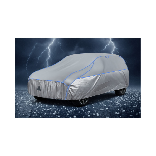 Telo copriauto antigrandine con protezione FINESTRINI per SUV 520x155x190 cm