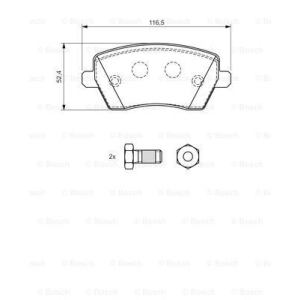 BOSCH 0 986 424 795 Kit pastiglie freni