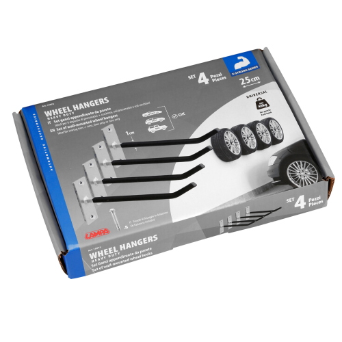 Set 4 ganci appendiruote da parete