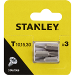 Piranha/Stanley Sta61066 (X61066) 3 Inserti Mm.25 Tx 10-15-30