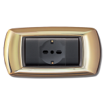 Placca Life Mod. Living Plast. Oro 4P