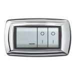 Placca Life Mod. Living Plast. Cromo  4P