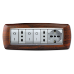 Placca Life Mod. Living Plast. Legno Sc. 7P