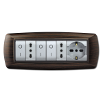 Placca Life Mod. Living Plast. Wenge 7P