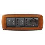 Placca Life Mod. Living Plast. Legno Ch. 7P