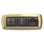 Placca Life Mod. Living Plast. Oro 7P