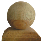 Sfera In Pino Impregnato X Palo Cm. 7X7