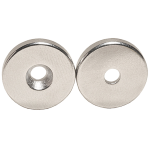 Bottone Magnetico C/Foro Svasato Mm.20X3 Nik*