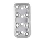 Piastra Inox Diritta Art.745 Mm.40X80