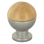 Pomolo Sferico Legn/Ot.735B Mm.18 Frassino