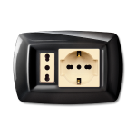 Tondo Placca Mod.Magic Plast.Schu+Modulo Ne