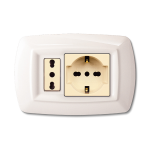 Tondo Placca Mod.Magic Plast.Schu+Modulo Bi