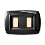 Tondo Placca Mod.Magic Plast.2P.Nera