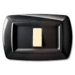 Tondo Placca Mod.Magic Plast.1P.Nera