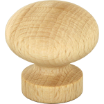 Pomolo Legno Grezzo Art. 101/C Mm.30