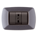 Placca Life Mod. Living Vulc.Grigio Chiaro 3P