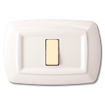 Tondo Placca Mod.Magic Plast.1P.Bianca