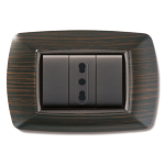 Placca Life Mod. Living Plast. Wenge 3P