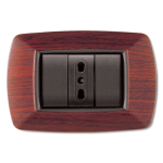 Placca Life Mod. Living Plast. Legno Sc. 3P