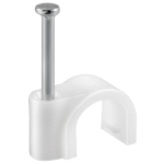 Fissacavi Pvc C/Chiodo Mm.10 Conf.50 Pz.