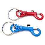 Moschettone P/Chiavi Smaltato Girevole Mm.60