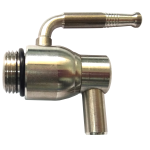 Rubinetto Inox C/Leva X Conten. Olio Gr.1/2