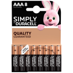 Duracell Simply Alcalina M/Stil Bl.8Pz.Mn2400