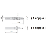 Cisa Art.06425.010 Aste X 57120 E 57165
