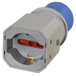 Adattatore Industr. 16A 220 V- Bip/Schu Fig.8