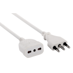 Prolunga Lin.Ml.3 Sez.3X1 16A Bip.Bianca *