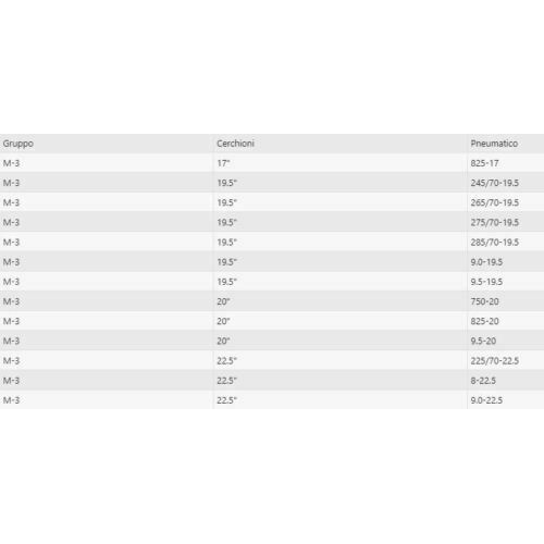 Cingoli Standard Catene a Settori - Cingoli per Camion e Autobus GR M-3