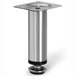 Piedino Acc. Cromato Per Mobili Cm.10 Regol.