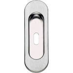 Maniglia Ovale Ot.Cro.Sat. X Porte Scor. C/Foro