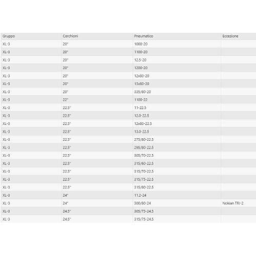 Cingoli Standard Catene a Settori - Cingoli per Camion e Autobus GR XL-3