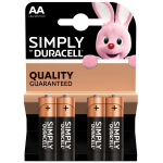 Duracell Simply Alcalina Stilo Bl.4 Pz