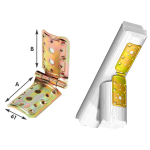 Giunzione Cerniera Tonda Trop.914 Mm. 98X98